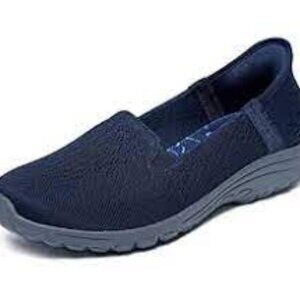 Skechers  Slip-ins Relaxed Fit: Reggae Fest 2.0, Navy  Women Size 7      NEW